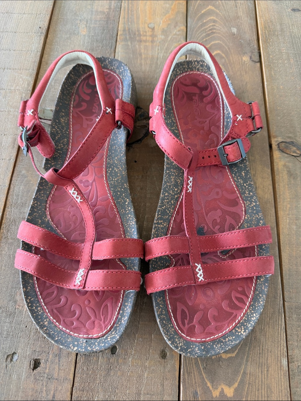 Cute Red Teva Sandals